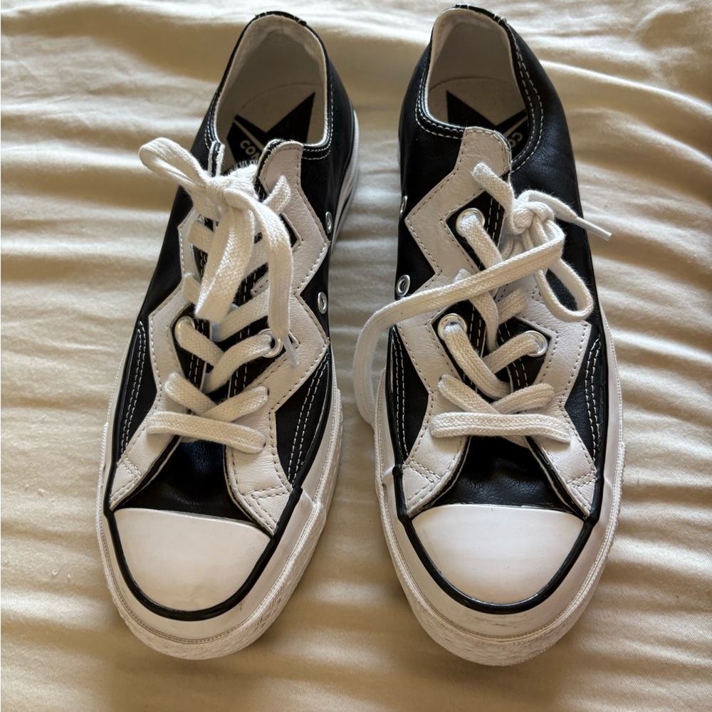 Converse Classic Black and White Lace-Up Shoes